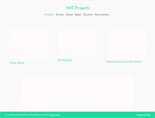 Tablet Screenshot of hatprojects.com